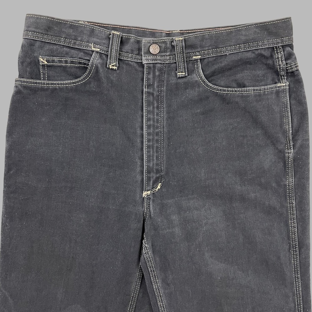 !SOLD! RED SNAP Vintage Black Dark Grey Star Pocket High Waisted Skater Jeans - Picture 4 of 12